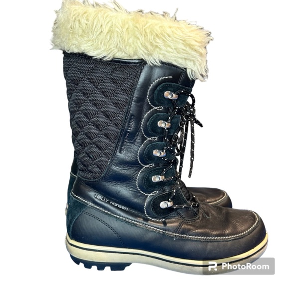 Helly Hansen Leather Garibaldi Winter Boots Women's 10 - Picture 2 of 5
